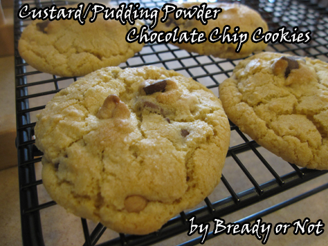 Custard Choc Chip Cookies