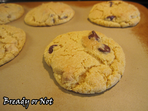 Custard Choc Chip Cookies