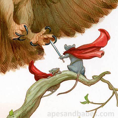 Frank Cho MOUSE GUARD pin-up