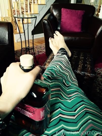 I licked the rim. So I just stashed that bottle in my purse because, rim germs.