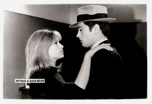 Nathalie and Alain Delon in Le Samouraï