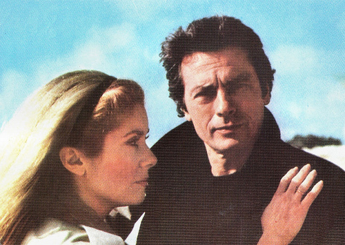 Catherine Deneuve and Alain Delon in Le choc (1982)
