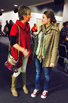 With Hilary at women's conf