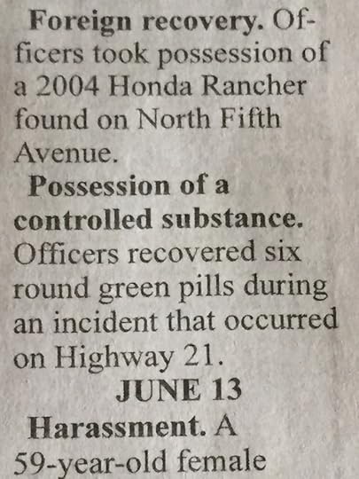 SIX PILLS, PEOPLE! There were SIX of them bad boys! They later turned out to be Excedrin, but so what?