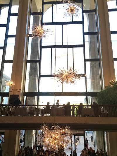 The lobby of the Metropolitan Opera at Lincoln Center, where the American Ballet Theatre performs.