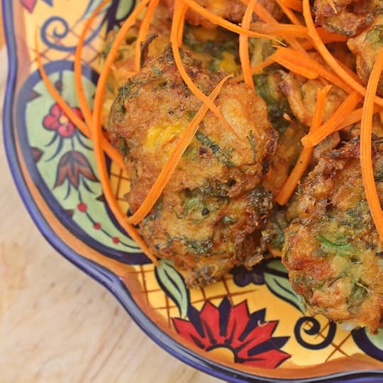 Shrimp, Corn and Cilantro Fritters