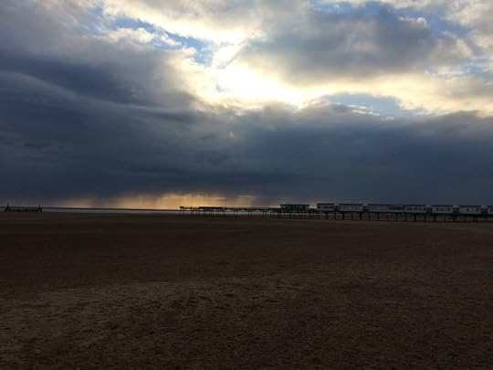 Sunset on the beautiful St-Annes-on-Sea beach