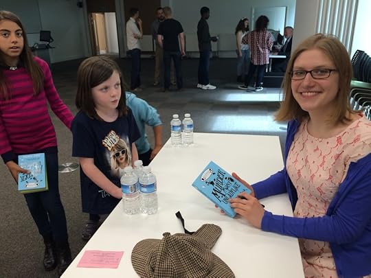 Signing Libby's book after my talk