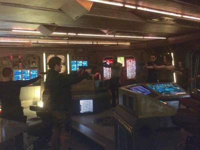 Rehearsing the standoff.