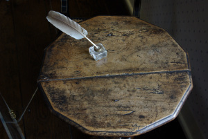 The worn and stained top