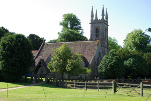 Church adjacent to Chawton House