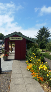 The train depot where the hero's friend Josh runs the old-fashioned train and gives holiday train rides. 