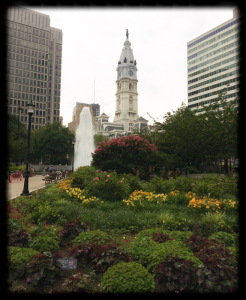 View of City Hall from Love Park.