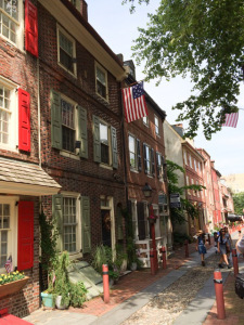 Elfreth's Alley - America's oldest residential neighborhood.