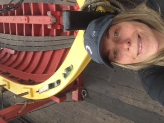 Here's me doing a selfie on The Hermione. It's so hard to do those!