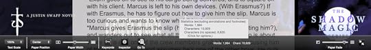 scrivener full screen bottom bump