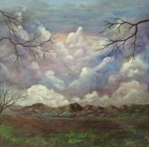 A cloudy start (tree removed) Work in process Dawn Blair ©2015