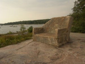 Stone Chair at Thumb Point, Georgian Bay