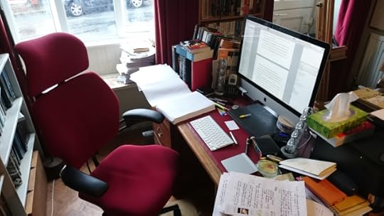 My new computer, new chair, new working environment!