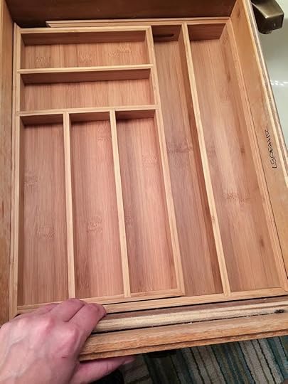 empty drawer with organizer