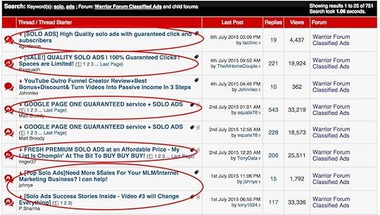 Solo Ads on the Warrior Forum