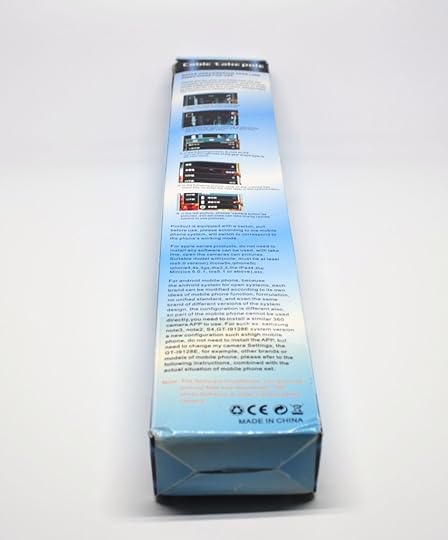 Cable take pole selfie stick packaging (rear).