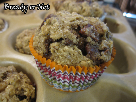 Oatmeal Choc Chip Muffins