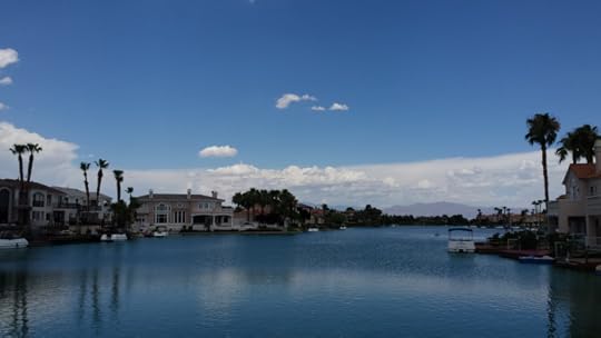 The view from the park in The Lakes in Las Vegas