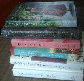 Oh, so you're one of those readers who likes women's fiction, eh? Here's a stack for you! 