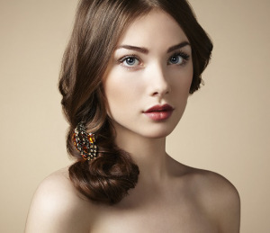 Portrait of young beautiful girl. Fashion photo