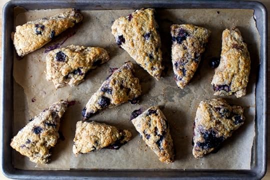 very blueberry scones