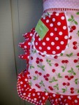 Cherry half apron via etsy