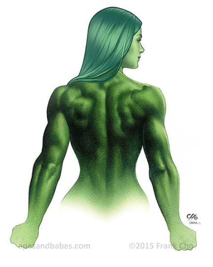 Frank Cho ESPN's The Body Issue Super Heroes Edition She-Hulk
