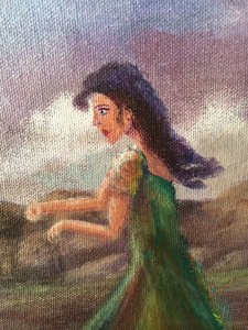 A cloudy start (face closeup) Work in process Dawn Blair ©2015