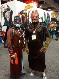 Starlord and Groot.