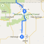Chadron NE to Hemingford NE