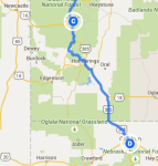 Custer SD to Chadron NE