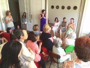 Grace Teshima, our hostess and moderator, kept the conversation flowing with effortlessness and, yes, grace, before a crowd of 40.