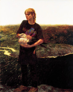 James Wyeth, Portrait of Orca Bates, 1989