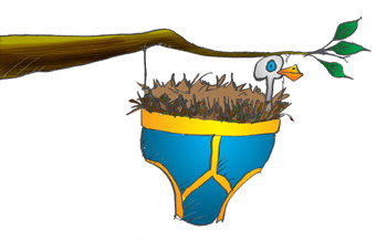 pants are for the birds