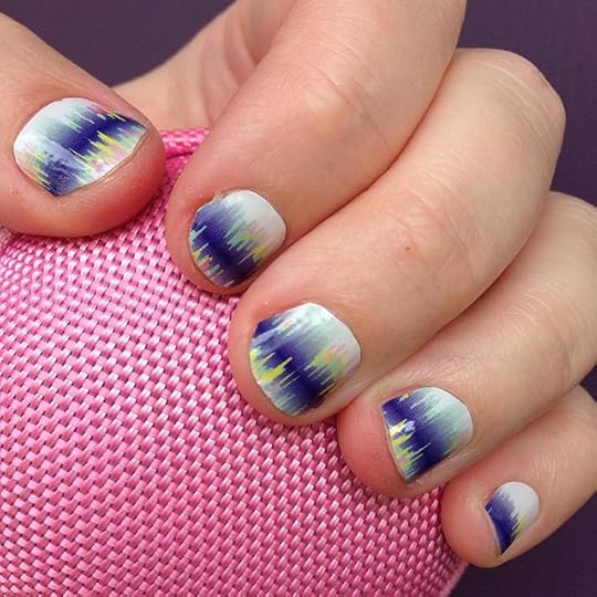New #jamberrynails today! This design is Bright Noise. #jamberry