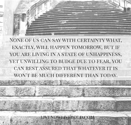 unhappiness vs the unknown