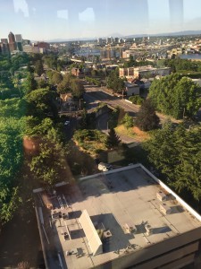 View from the four minute tram ride