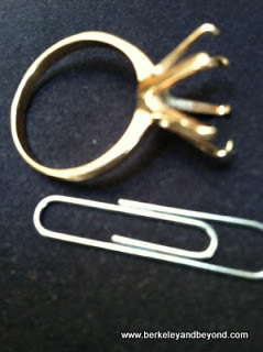 gold ring setting