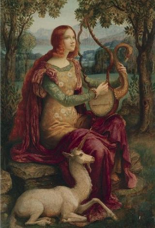  La dame a�� la Licorne by Armand Point