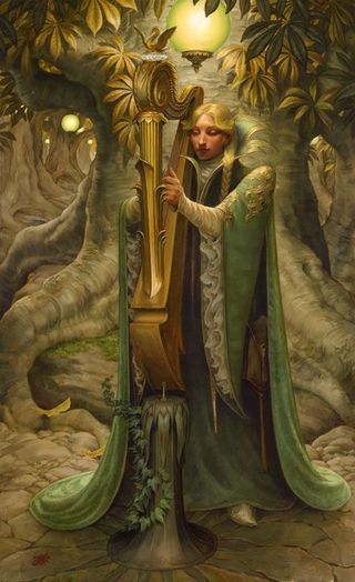 Galadriel's Harp by Stephen Hickman