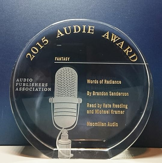 2015 Audie for Words of Radiance