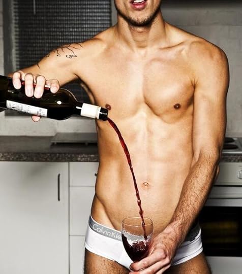 hot guy wine