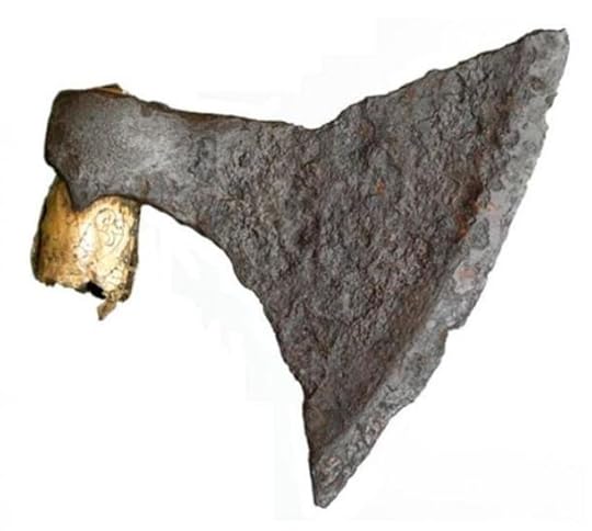 Saxo-Norman/Viking Iron & Copper alloy Battle Axe (11th Century), from battle by the River Thames, London, England