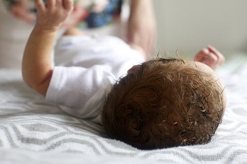 cinnamon swirl, a little buried in curls